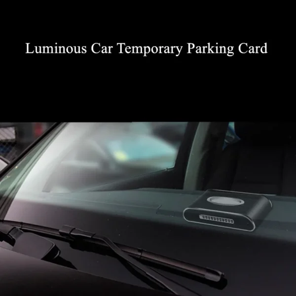 Car Clock Tissue Box Cover Tissue Box holder With Parking Card PU Leather - Image 2