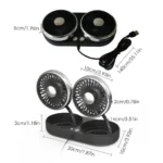 Car mini Cooling Fan Folding And 3 Speed 360° Rotatable USB Air Fan Outdoor Travel Home office - Image 3