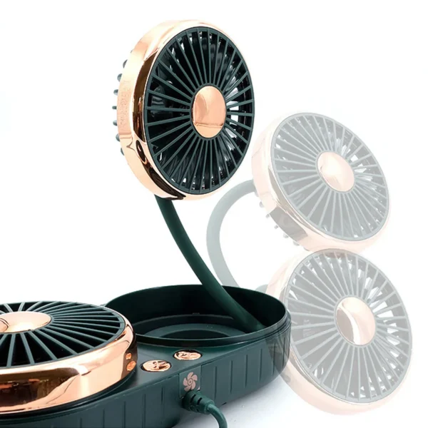 Car mini Cooling Fan Folding And 3 Speed 360° Rotatable USB Air Fan Outdoor Travel Home office - Image 5