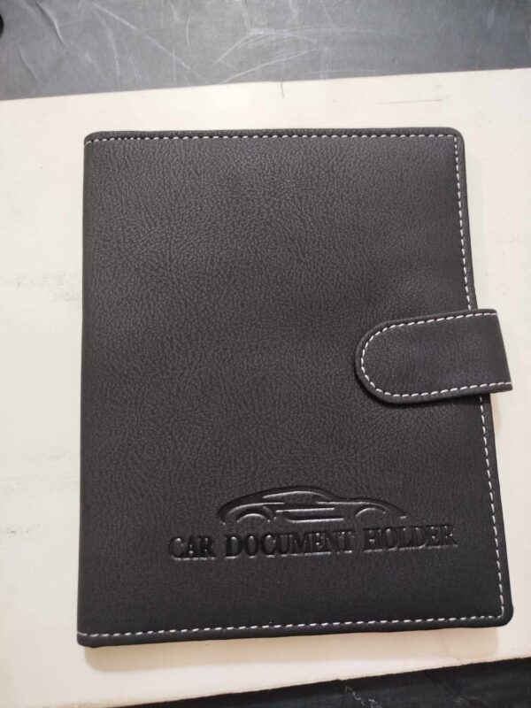 PVC leather Car Document Holder Bag - Car Paper Bag Organizer - Image 4