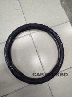 Carbon Fiber Leather car Steering wheel cover - Image 2