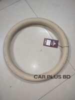 Pvc Leather Steering Wheel Cover – Beige - Image 2