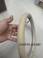 Pvc Leather Steering Wheel Cover - Beige - Image 3