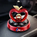 Car Air Freshener Solar Rotating Apple – 3 Colours ( Red, Blue, Golden) - Image 3