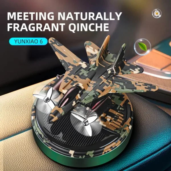 Car Solar Aircraft Perfume and Showpiece – Airplane Helicopter Car Aromatherapy Long-lasting Perfume - Image 2