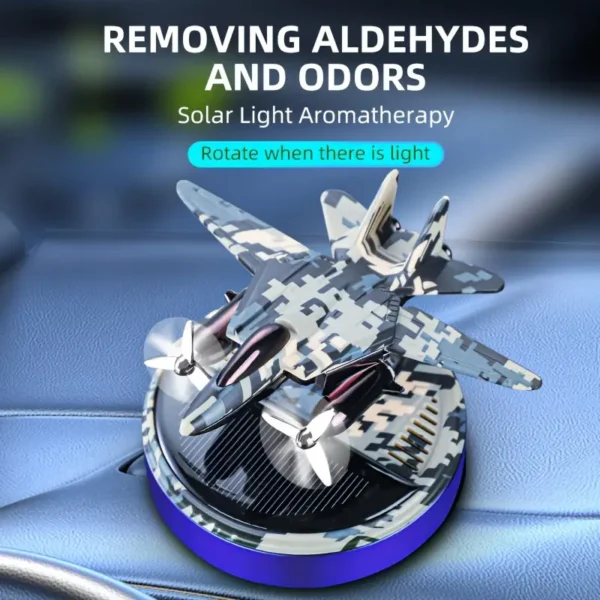 Car Solar Aircraft Perfume and Showpiece – Airplane Helicopter Car Aromatherapy Long-lasting Perfume - Image 9