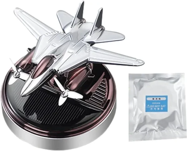Car Solar Aircraft Perfume and Showpiece – Airplane Helicopter Car Aromatherapy Long-lasting Perfume - Image 3