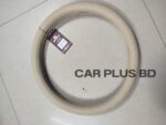 Pvc Leather Steering Wheel Cover – Beige - Image 2