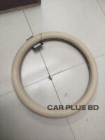 Pvc Leather Steering Wheel Cover - Beige - Image 2