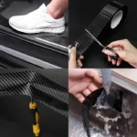3D Carbon Fiber Car Sticker Protector Strip Car Door Sill Side Mirror Anti Scratch tape Waterproof Protect Film