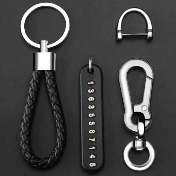 Mobile Number with Key Ring Keychain for Car and Motorbike - Image 2