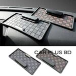 Car Dashboard Mats with Adjustable Parking Number Card – Non-Slip Mobile Holder