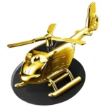 Solar Car Helicopter Showpiece Car Air Fresheners Ornaments Solar Energy Rotate Helicopter Aromatherapy full metal body - Image 3