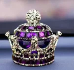 Crystal Crown Car Air Freshener – Crystal Car Fragrance  with Refreshing Smell