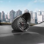 Carbon Fiber Clock for Car Dashboard - Image 2