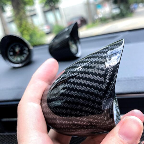 Carbon Fiber Clock for Car Dashboard - Image 3