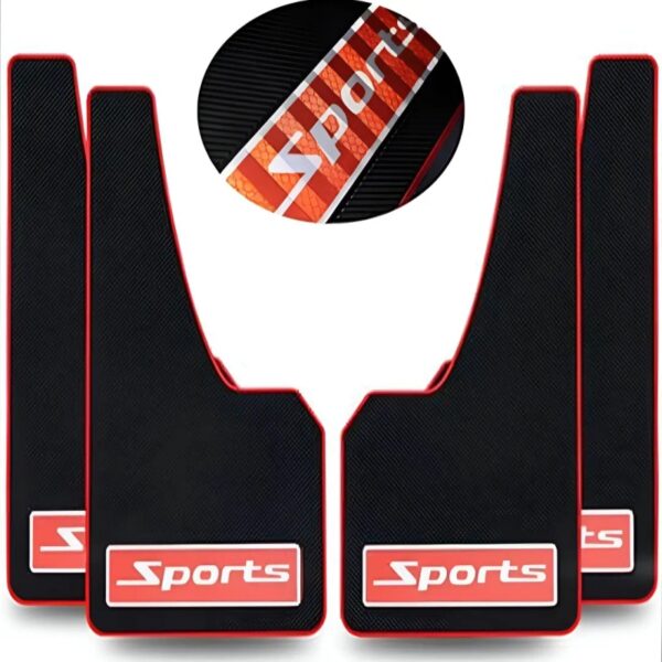 Car Silicon Rubber Mudguard 4PCS – Universal Fit, Flexible Design and Long-Lasting Performance Status: In Stock - Image 3