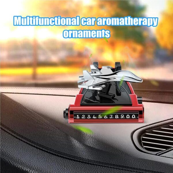 4 in 1 Airplane Shape, Car Air Freshener, Phone Holder , Parking License Plate Safety - Image 8