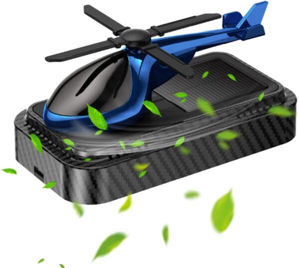 Car Carbon Helicopter Solar Perfume - Image 4