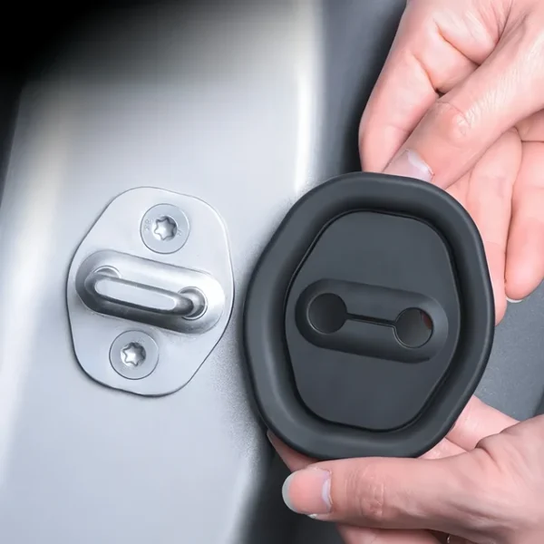 4 pcs set Car Door Lock Protector Cover for Sound - Image 3