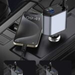 Smart 120w 4 In 1 Design Car Mobile Charger