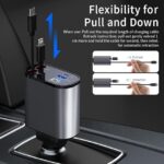 Smart 120w 4 In 1 Design Car Mobile Charger - Image 4