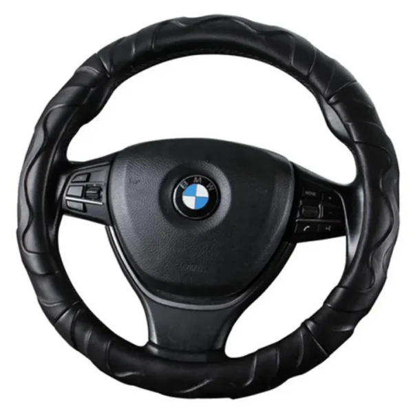 Universal Car Faux Leather Steering Wheel Cover Polyhedron Steering Cover Environmentally Friendly Protection for Steering Wheel - Image 2