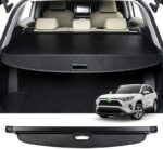 Car Trunk Cargo Cover for Car Retractable Rear Trunk Security Cover Shielding Shade Black - Image 4