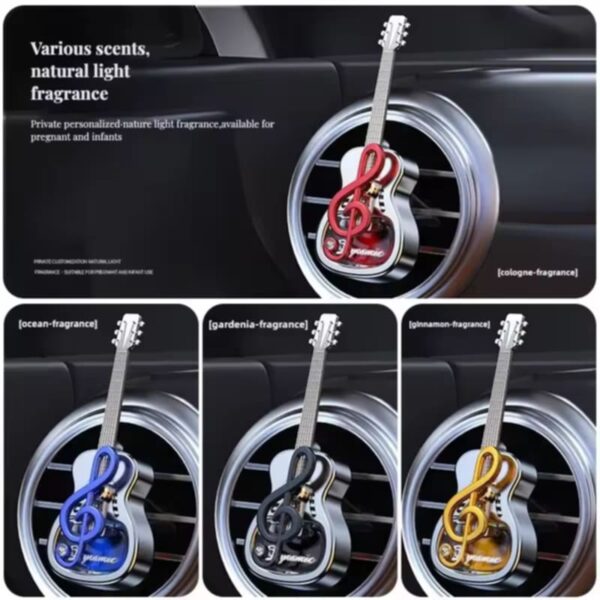 Guitar-Shaped Car Air Vent Perfume 1pes - Image 1