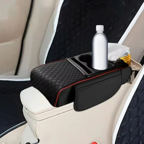Car Armrest Cup and Phone Holder with Tissue box - Image 1