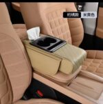 Car Armrest Cup and Phone Holder with Tissue box - Image 2
