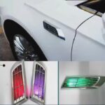 2pcs Car Solar Flashing LED Warning Lights Universal Adjustable Automotive Parking Rearing Warning Light Car Styling Accessories