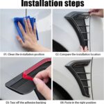 Carbon Fiber Look Car Side Fender - Image 2