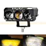 LIU HJG 3 LED 120W Yellow/White Fog Light with Wiring Kit for Universal  Car, Truck, Bike - Image 4