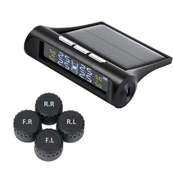 TPMS Car Tire Pressure Monitoring With Clock System – Solar-Powered for Safety & Energy-Efficient Real-Time Monitoring - Image 8