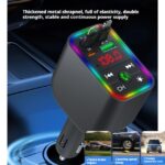 Super Fast Car Charger with Retractable Bluetooth Transmitter 4 in 1 | Wireless Audio & Hands-Free Calls