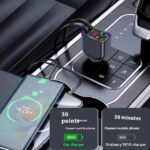 Super Fast Car Charger with Retractable Bluetooth Transmitter 4 in 1 | Wireless Audio & Hands-Free Calls - Image 3