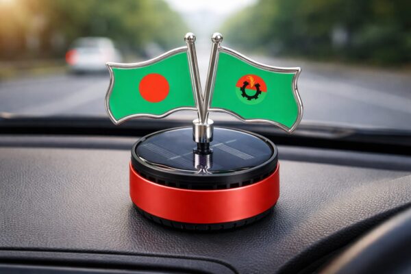 Bangladesh & BNP Flag Dashboard Showpiece – Stylish Solar System - Image 3