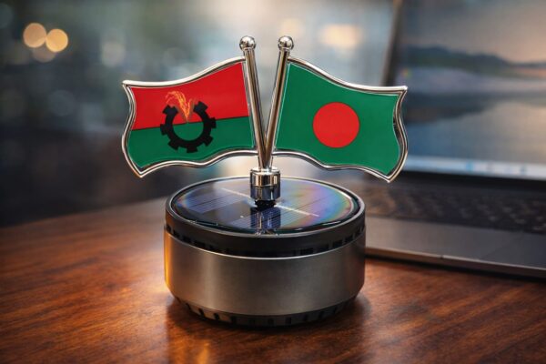 Bangladesh & BNP Flag Dashboard Showpiece – Stylish Solar System - Image 2