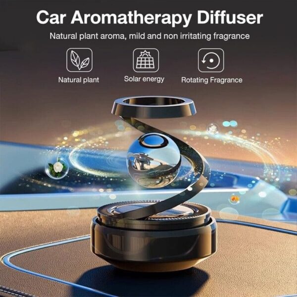 Car Aromatherapy with Solar Star Ring – Perfect Dashboard Showpiece - Image 4