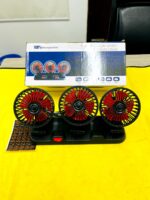 Three Head Vehicle Fan with Dual Speed Control – Adjustable Dashboard Fan for Cars - Image 7