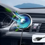 Mini car fan,USB cooling fan 3 adjustable powerful speeds - Image 6