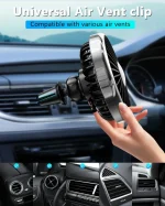 Mini car fan,USB cooling fan 3 adjustable powerful speeds - Image 4