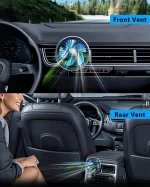 Mini car fan,USB cooling fan 3 adjustable powerful speeds - Image 3